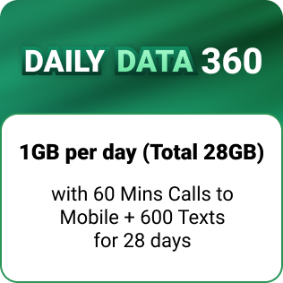 1 GB per day for 28 days